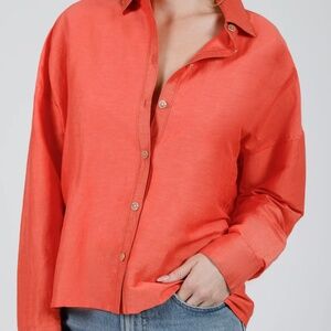 HH Textured Shirt Vermillion